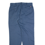 DICKIES Workwear Mens Trousers Blue Regular Straight W38 L34