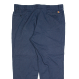 DICKIES Flex 874 Workwear Mens Trousers Blue Regular Straight W42 L30
