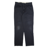 DICKIES Workwear Mens Trousers Black Regular Straight W36 L34