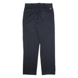 DICKIES Workwear Mens Trousers Black Regular Straight W36 L34