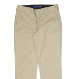DICKIES Workwear Mens Trousers Beige Slim Tapered W34 L30