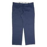 DICKIES 774 Workwear Mens Trousers Blue Regular Straight W42 L32