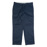 DICKIES Workwear Mens Trousers Blue Regular Straight W38 L30