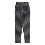 VERSACE Diamond Womens Velvet Trousers Grey Slim Skinny W26 L30