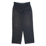 DICKIES Workwear Mens Trousers Black Regular Straight W30 L30