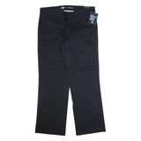 DICKIES Workwear Womens Trousers Black Relaxed Straight W36 L32