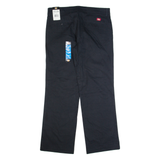 DICKIES Workwear Womens Trousers Black Relaxed Straight W36 L32