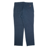 DICKIES Workwear Mens Trousers Blue Regular Straight W36 L32