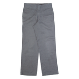 DICKIES Workwear Mens Trousers Grey Regular Straight W30 L29