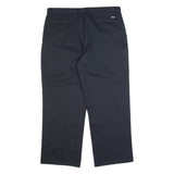 DICKIES Workwear Mens Trousers Black Regular Straight W38 L30