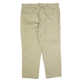 DICKIES 874 Workwear Mens Trousers Beige Regular Straight W42 L30