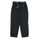 DICKIES Cargo Workwear Womens Trousers Black Regular Tapered W26 L27