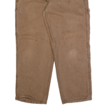 FULL BLUE Carpenter Workwear Mens Trousers Brown Regular Straight W40 L30