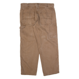 FULL BLUE Carpenter Workwear Mens Trousers Brown Regular Straight W40 L30