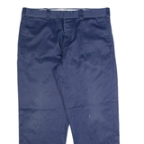 BIG MAC Workwear Mens Trousers Blue Regular Straight W38 L30