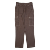 DICKIES Cargo Workwear Mens Trousers Brown Regular Straight W29 L32