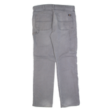 DICKIES Carpenter Workwear Mens Trousers Grey Regular Straight W42 L32