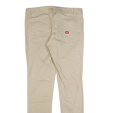 DICKIES Workwear Womens Trousers Beige Slim Skinny W34 L31