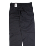DICKIES Workwear Mens Trousers Black Regular Straight W38 L39