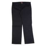 DICKIES Workwear Mens Trousers Black Regular Straight W34 L32