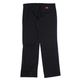 DICKIES Workwear Mens Trousers Black Regular Straight W34 L32