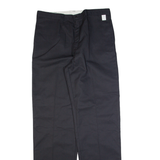 DICKIES Workwear Mens Trousers Black Regular Straight W38 L39