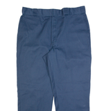 DICKIES Workwear Mens Trousers Blue Regular Straight W40 L29