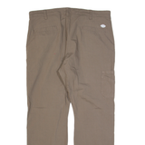 DICKIES Cooling Temp-IQ Mens Trousers Brown Regular Straight W38 L30