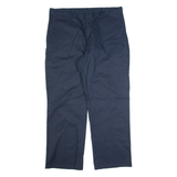 DICKIES Workwear Mens Trousers Blue Regular Straight W38 L30