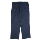 DICKIES Workwear Mens Trousers Blue Regular Straight W38 L30
