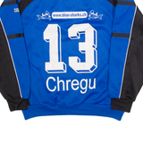 SALLER BLUE SHARKS 13 Chregu Mens Sweatshirt Blue 1/4 Zip M
