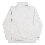 ATLAS Oceanography Polar Circle Mens Sweatshirt Grey 1/4 Zip 90s L