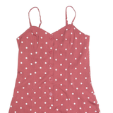 Womens Playsuit Red Polka Dot Wide-Leg M