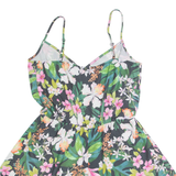 TALLY WEIJL Womens Playsuit Black Floral Wide-Leg S