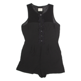 PINS AND NEEDLES Womens Playsuit Black Wide-Leg S