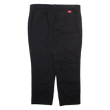 DICKIES Womens Trousers Black Relaxed Tapered W32 L24