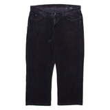 TOMMY HILFIGER Mens Corduroy Trousers Grey Regular Straight W38 L26
