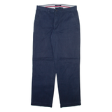 TOMMY HILFIGER Mens Trousers Blue Regular Straight W32 L32