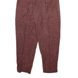 Womens Trousers Brown Relaxed Tapered W26 L29