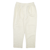Womens Trousers Cream Relaxed Tapered W30 L25