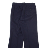 TREVIRA Mens Trousers Blue Regular Straight Wool W28 L28