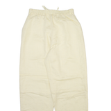 SERGIO DI LAURENTI Womens Trousers Yellow Relaxed Tapered Linen W26 L28