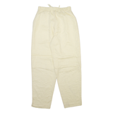 SERGIO DI LAURENTI Womens Trousers Yellow Relaxed Tapered Linen W26 L28