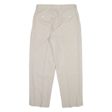 Mens Trousers Beige Relaxed Straight W32 L29