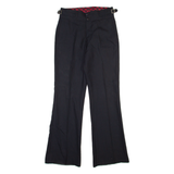 TREVIRA Womens Trousers Black Regular Bootcut W28 L30