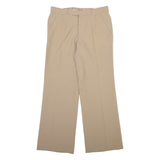 TREVIRA Mens Trousers Beige Regular Bootcut Wool W28 L28