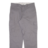 DICKIES Cargo Mens Trousers Grey Regular Straight W36 L34