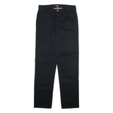 KANGOL Mens Trousers Black Regular Straight W30 L31