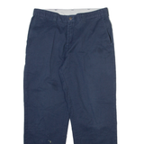 DICKIES Mens Trousers Blue Regular Straight W34 L30