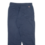 DICKIES Mens Trousers Blue Regular Straight W34 L30